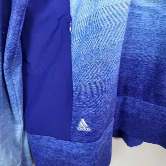 Adidas Golf  Blue Gradient Quarter-Zip Pullover SZ XL - Picture 3 of 8
